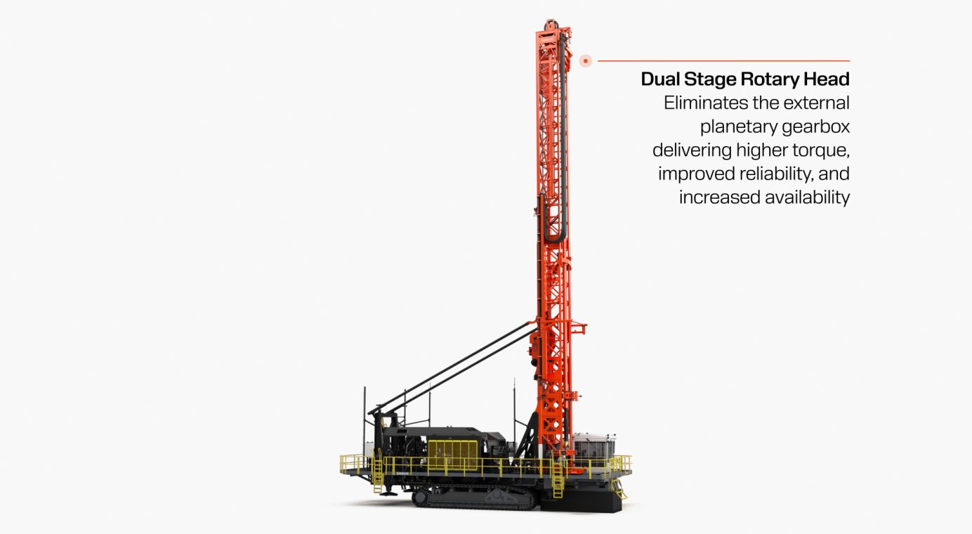 Sandvik DR416i Rotary Blasthole Drill for Hard Rock Copper & Iron Ore