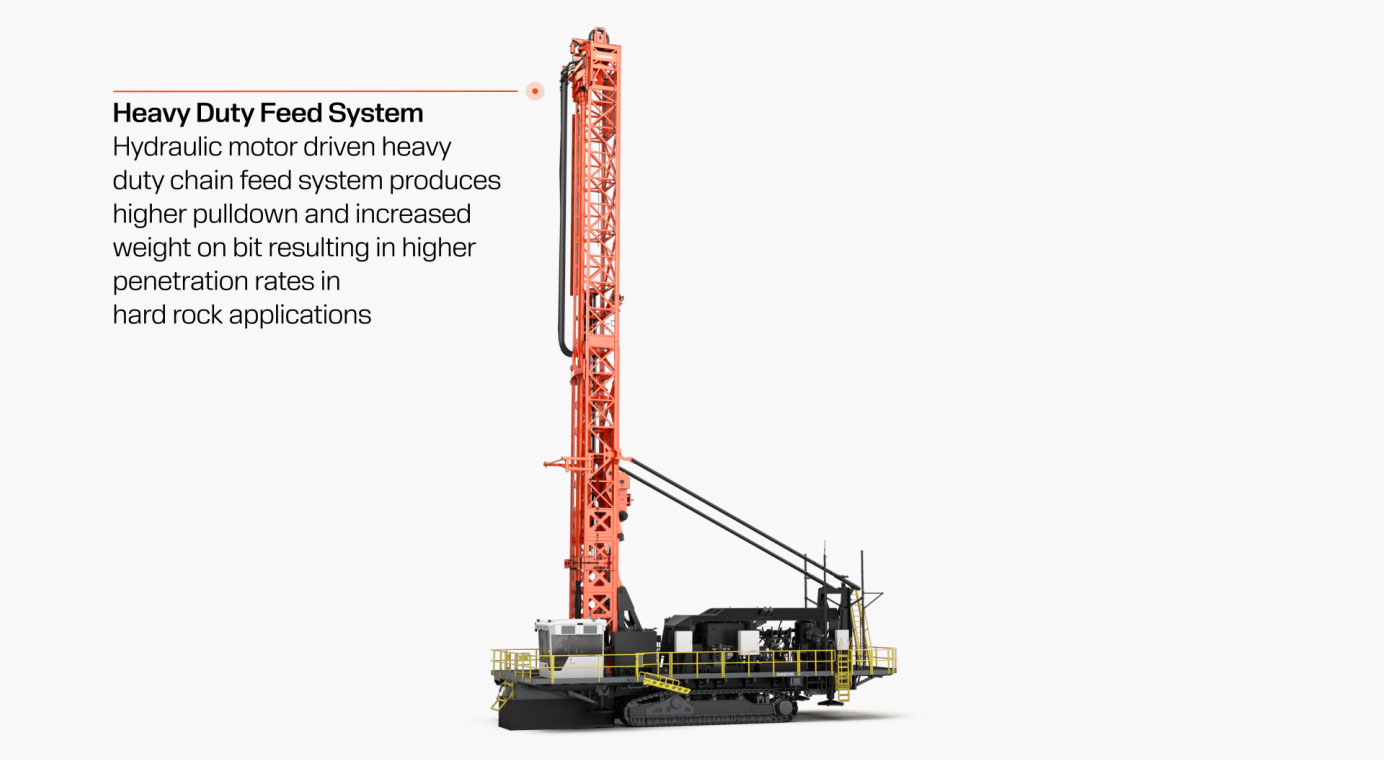 Sandvik DR416i Rotary Blasthole Drill for Hard Rock Copper & Iron Ore
