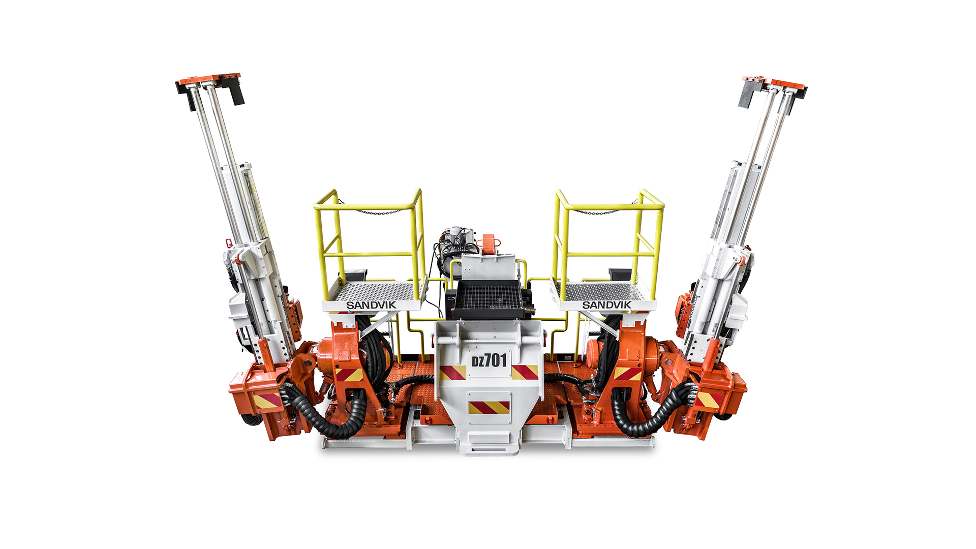 DZ701 Longwall face bolter white background