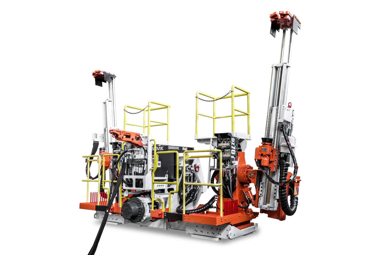 DZ701 Longwall face bolter white background