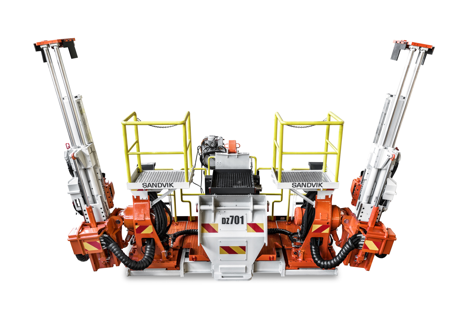 DZ701 Longwall face bolter white background