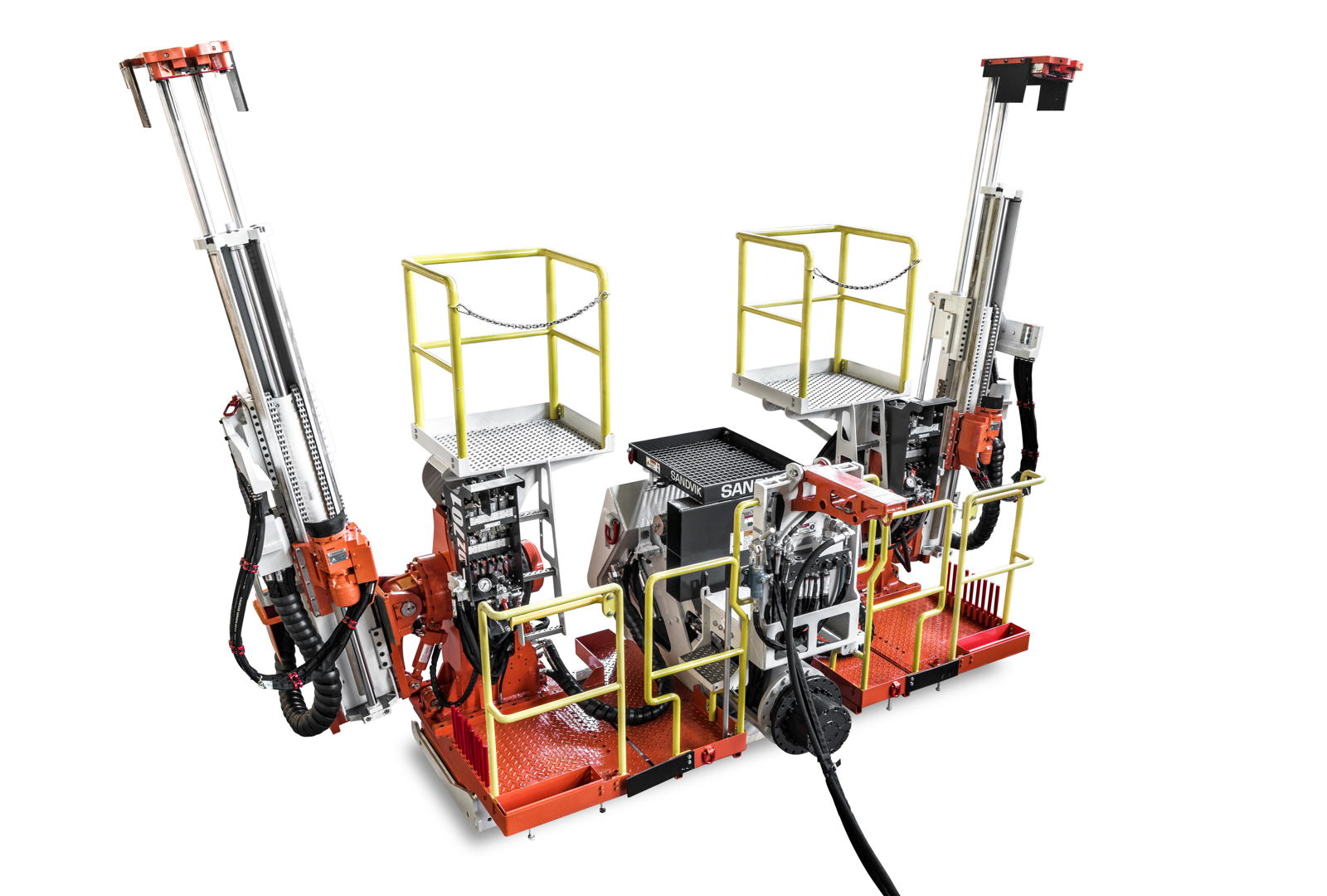 DZ701 Longwall face bolter white background