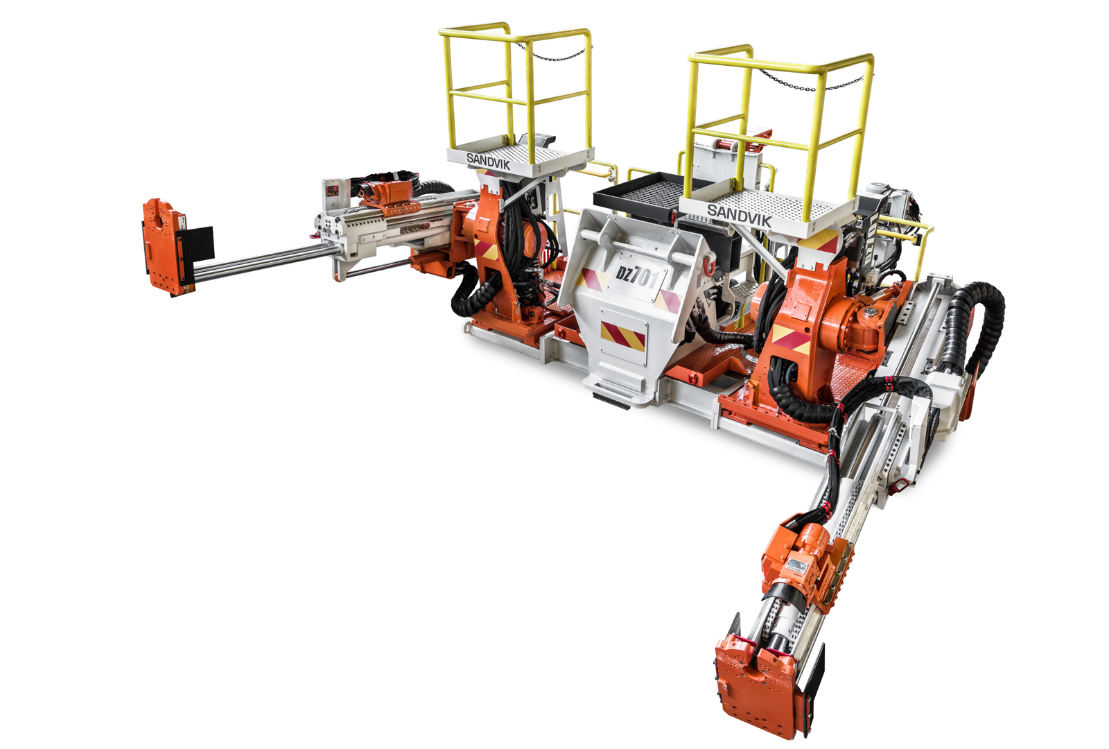 DZ701 Longwall face bolter white background