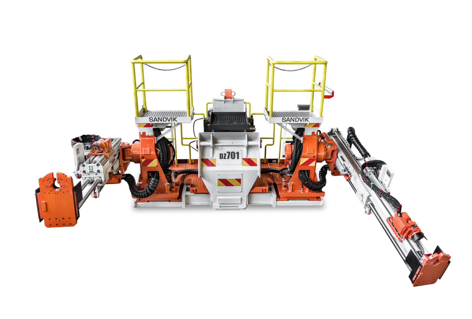 DZ701 Longwall face bolter white background