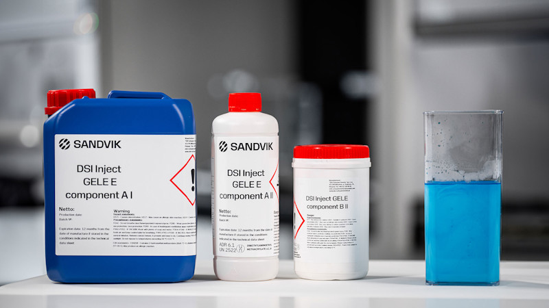 Sandvik Injection DSI Inject GELE | Acrylic injection resins for surface sealing and soil ...