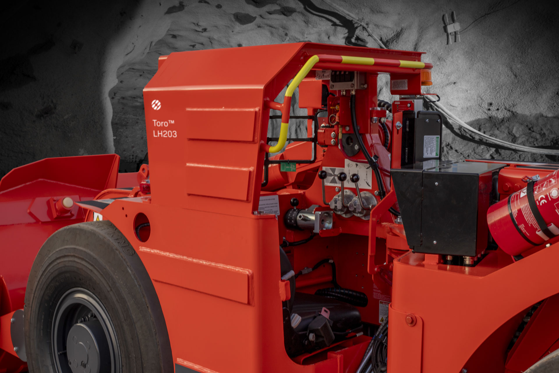 Toro™ LH203 loader in mine close up