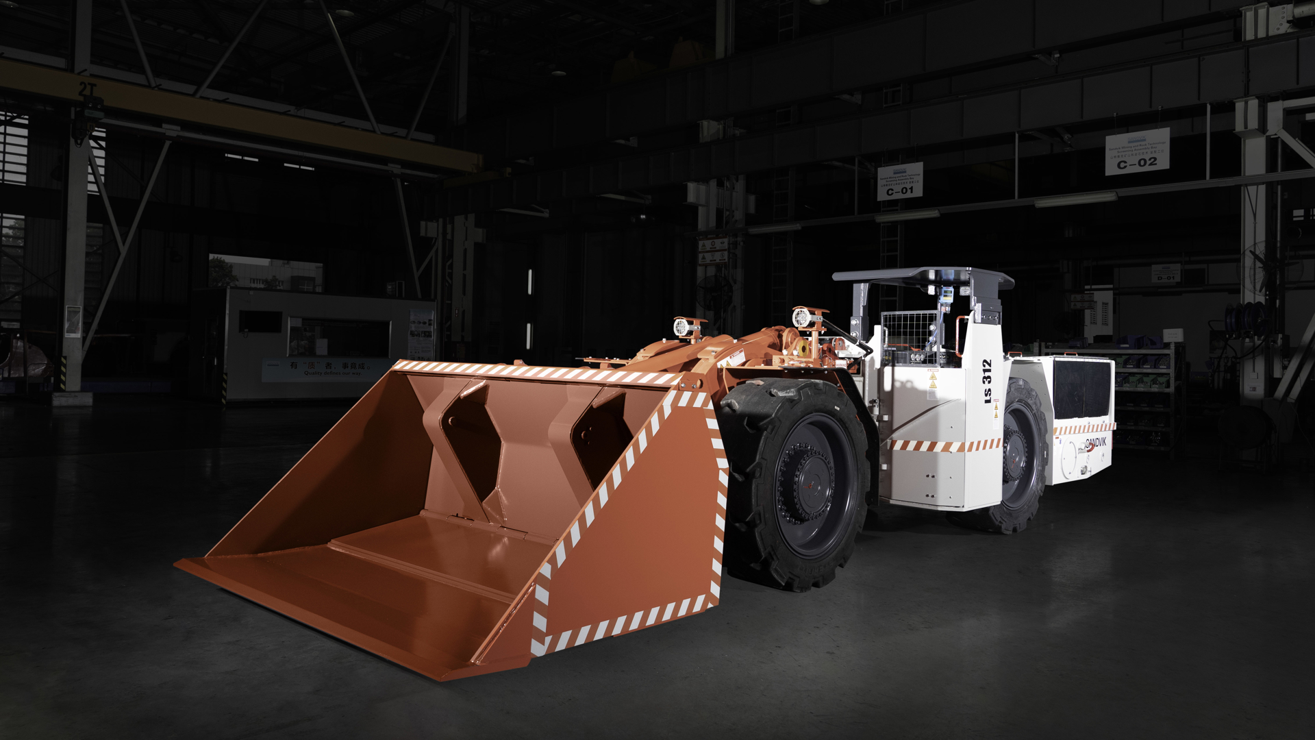 LS312 Flameproof underground loader indoor