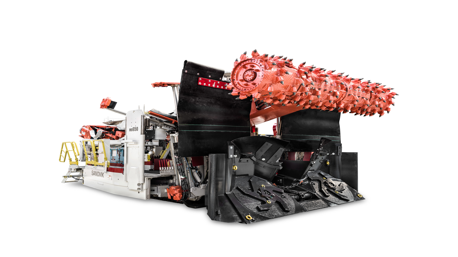 MB650 Bolter miner white background