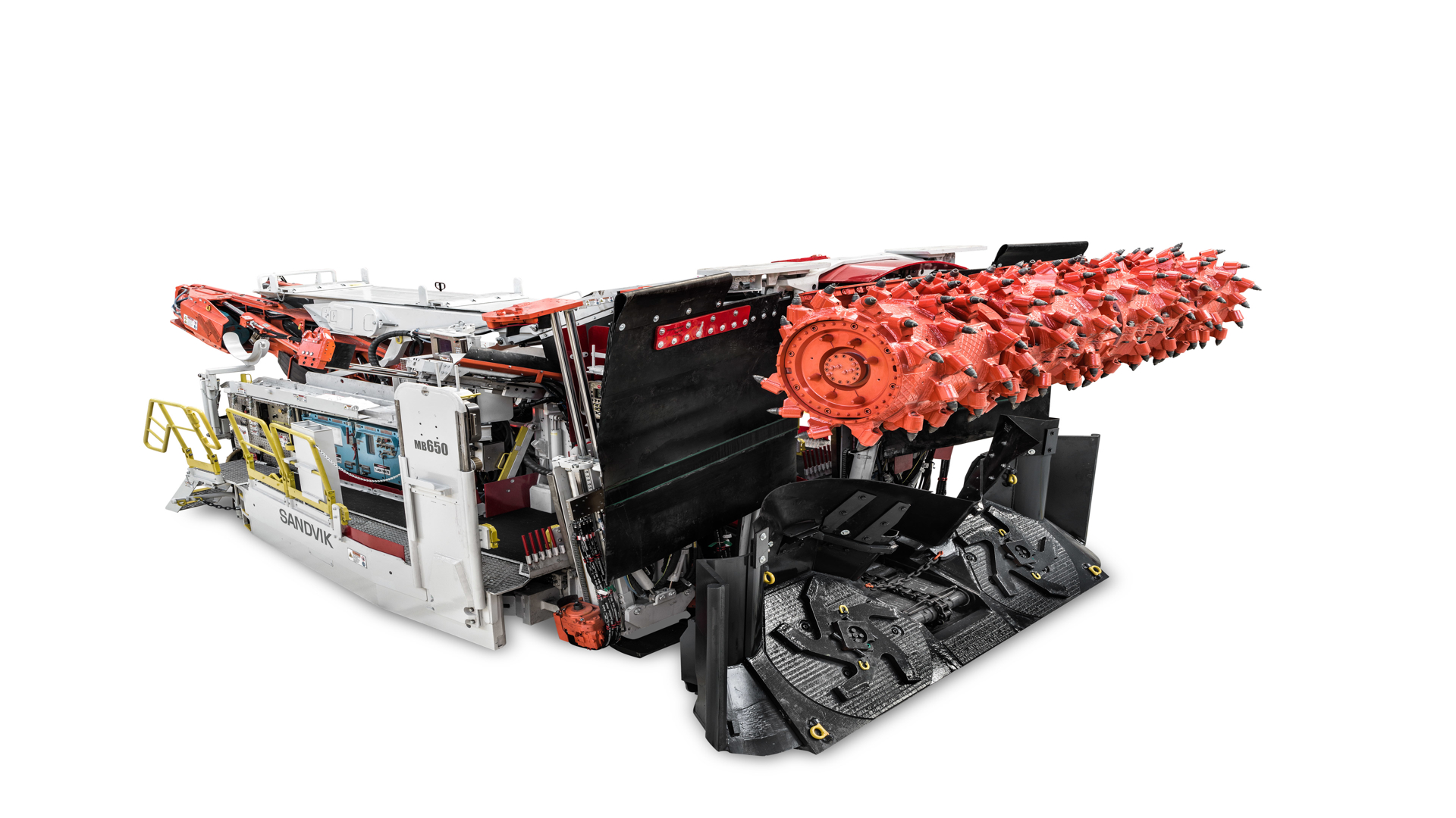 MB650 Bolter miner white background
