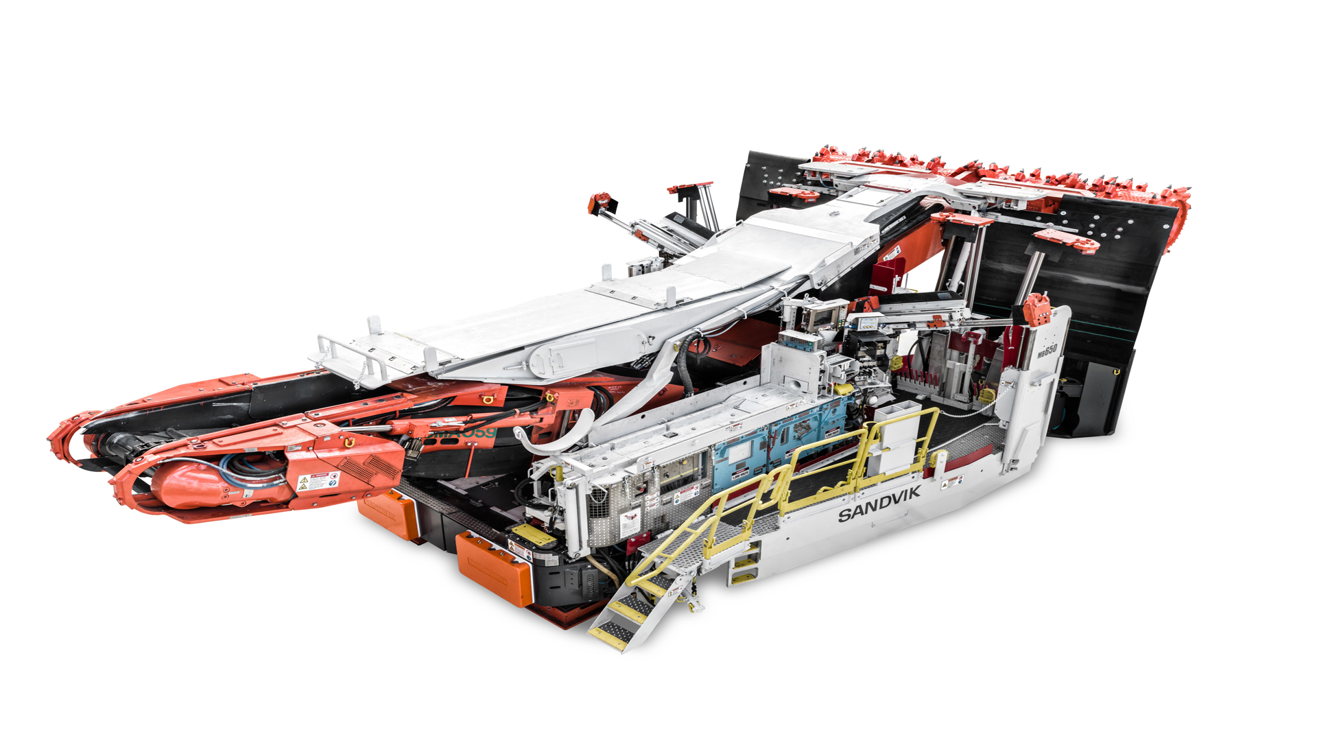 MB650 Bolter miner white background