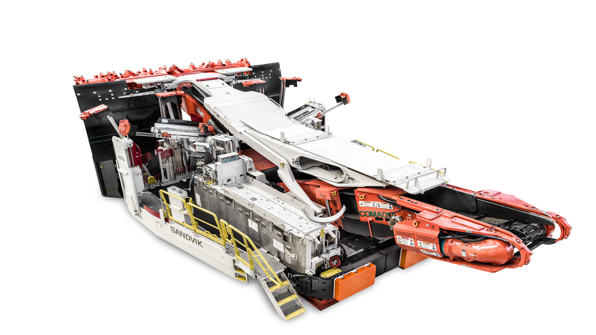 MB650 Bolter miner white background