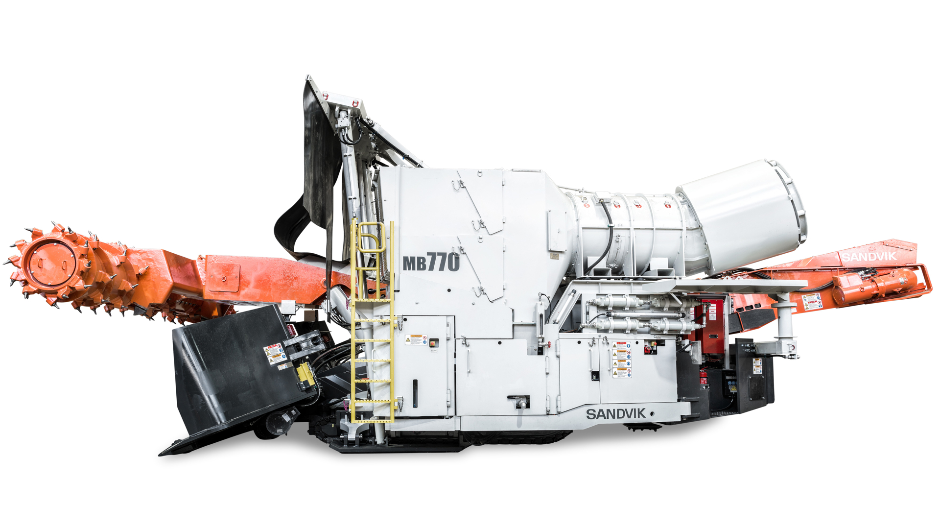 MB770 Bolter miner white background