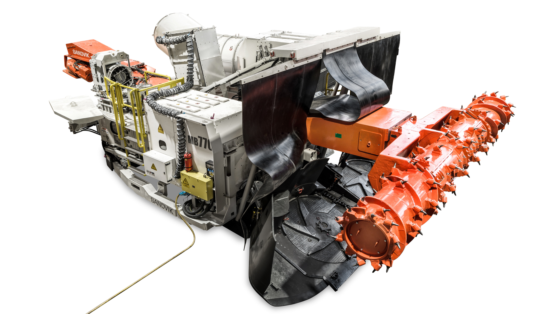 MB770 Bolter miner white background