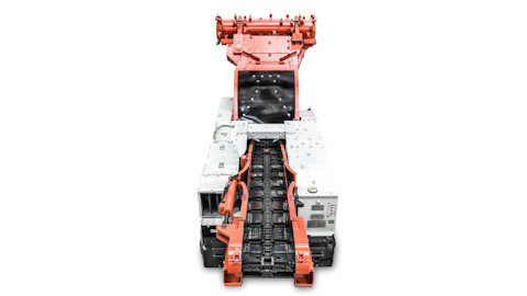 MC250 continuous miner white background