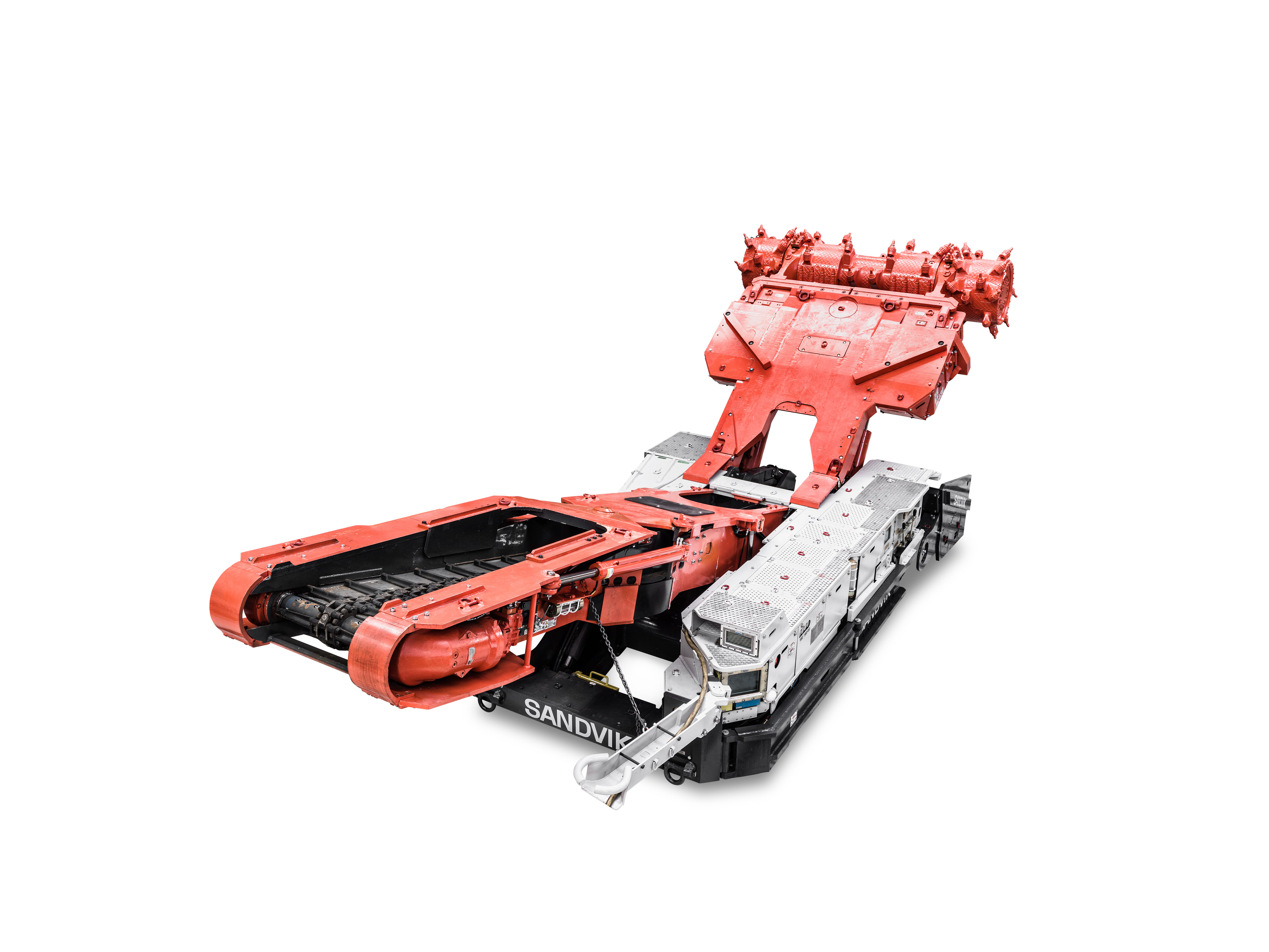 MC430 continuous miner white background