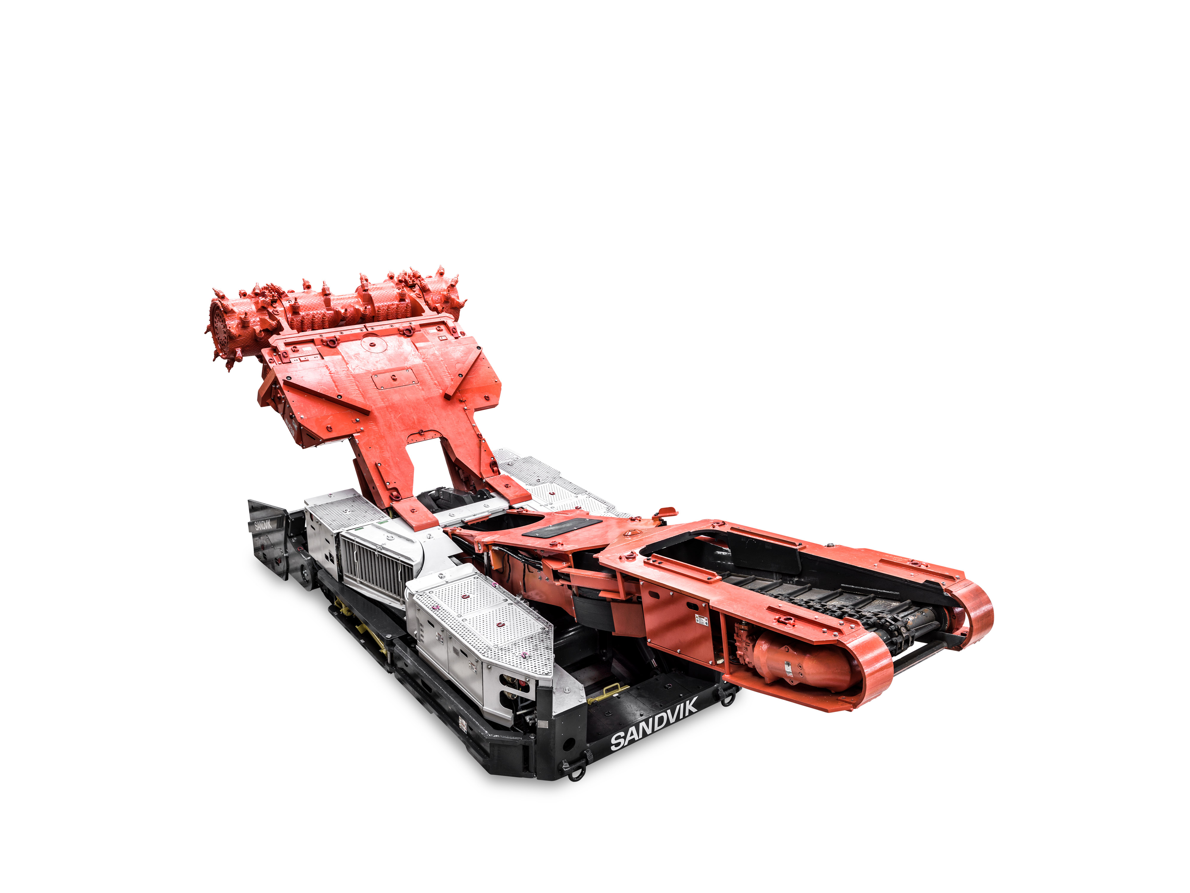 MC430 continuous miner white background