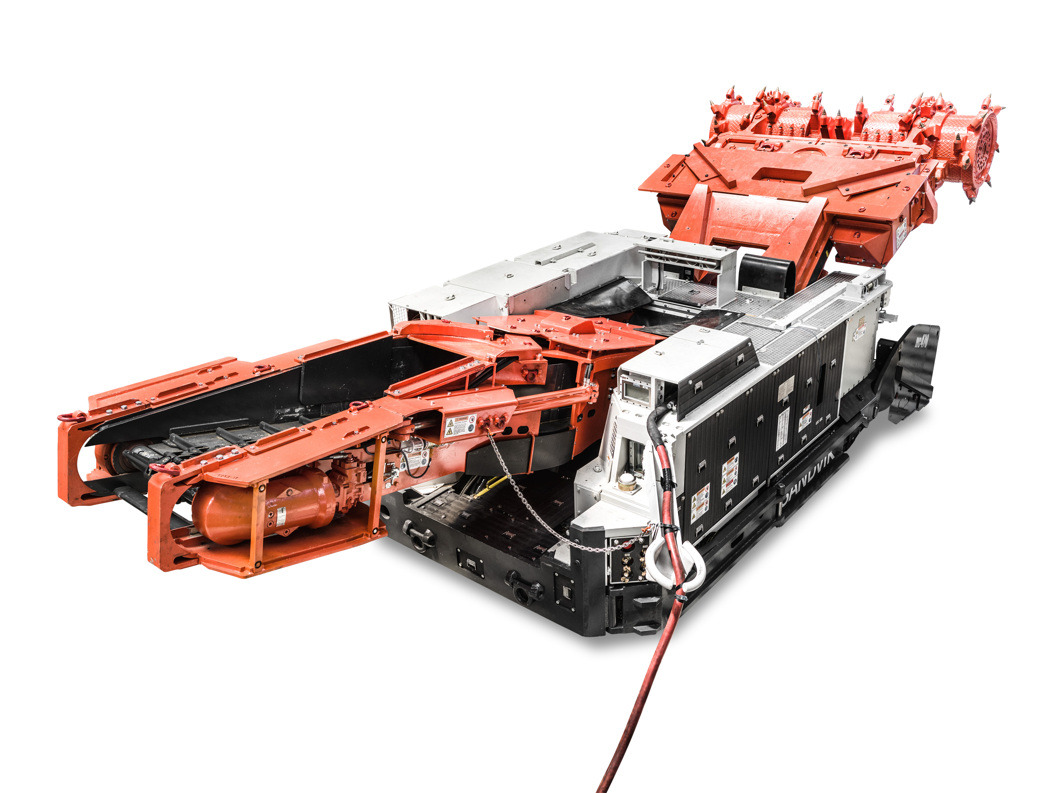 MC470 continuous miner white background