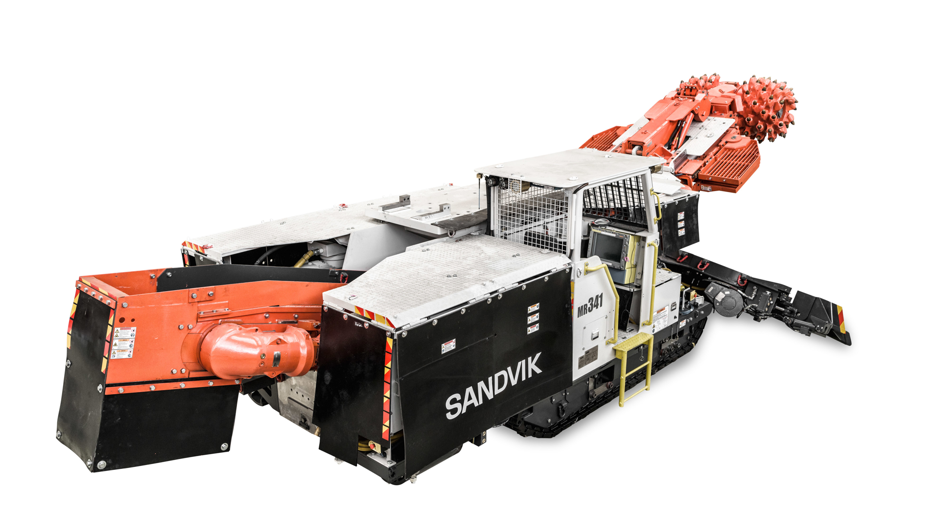 MR341 roadheader white background