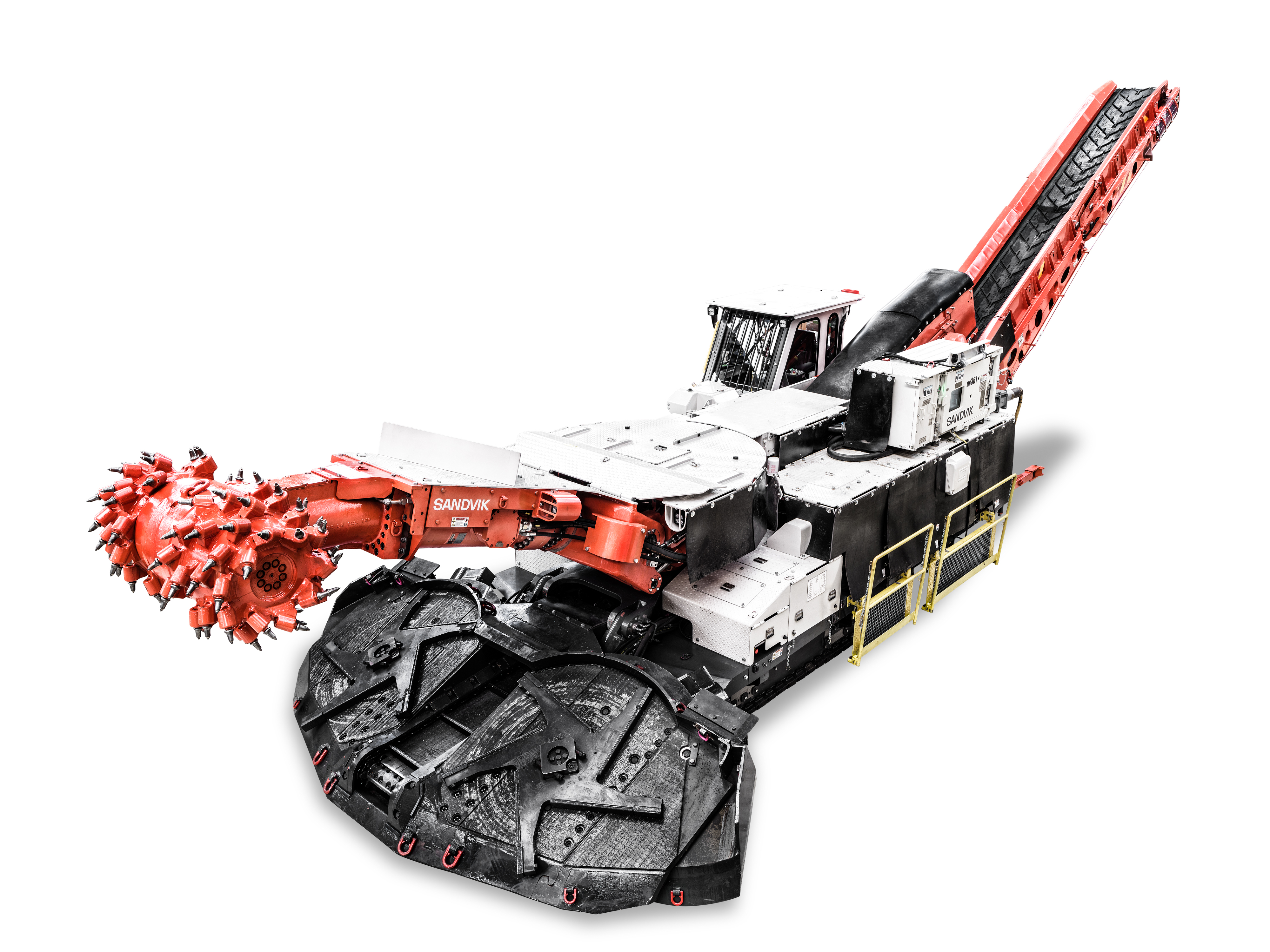 MR361 roadheader white background