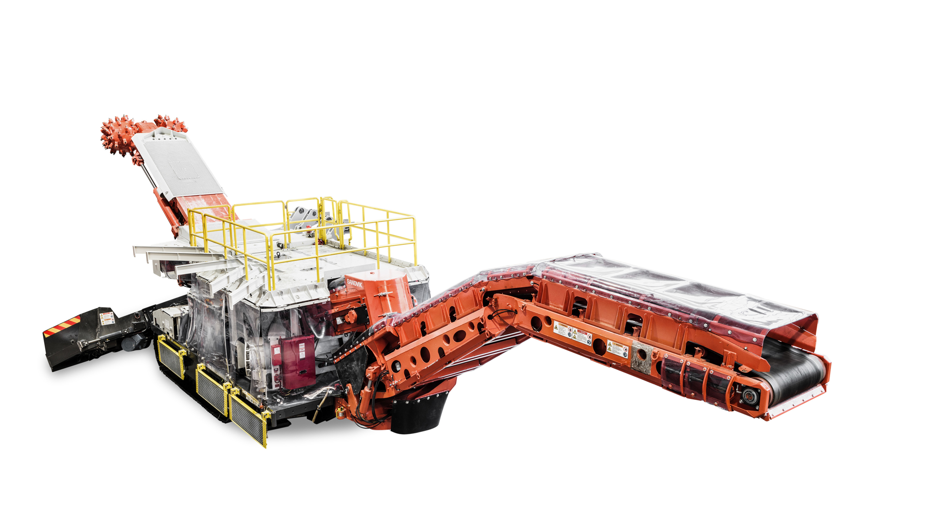 MT520 roadheader white background