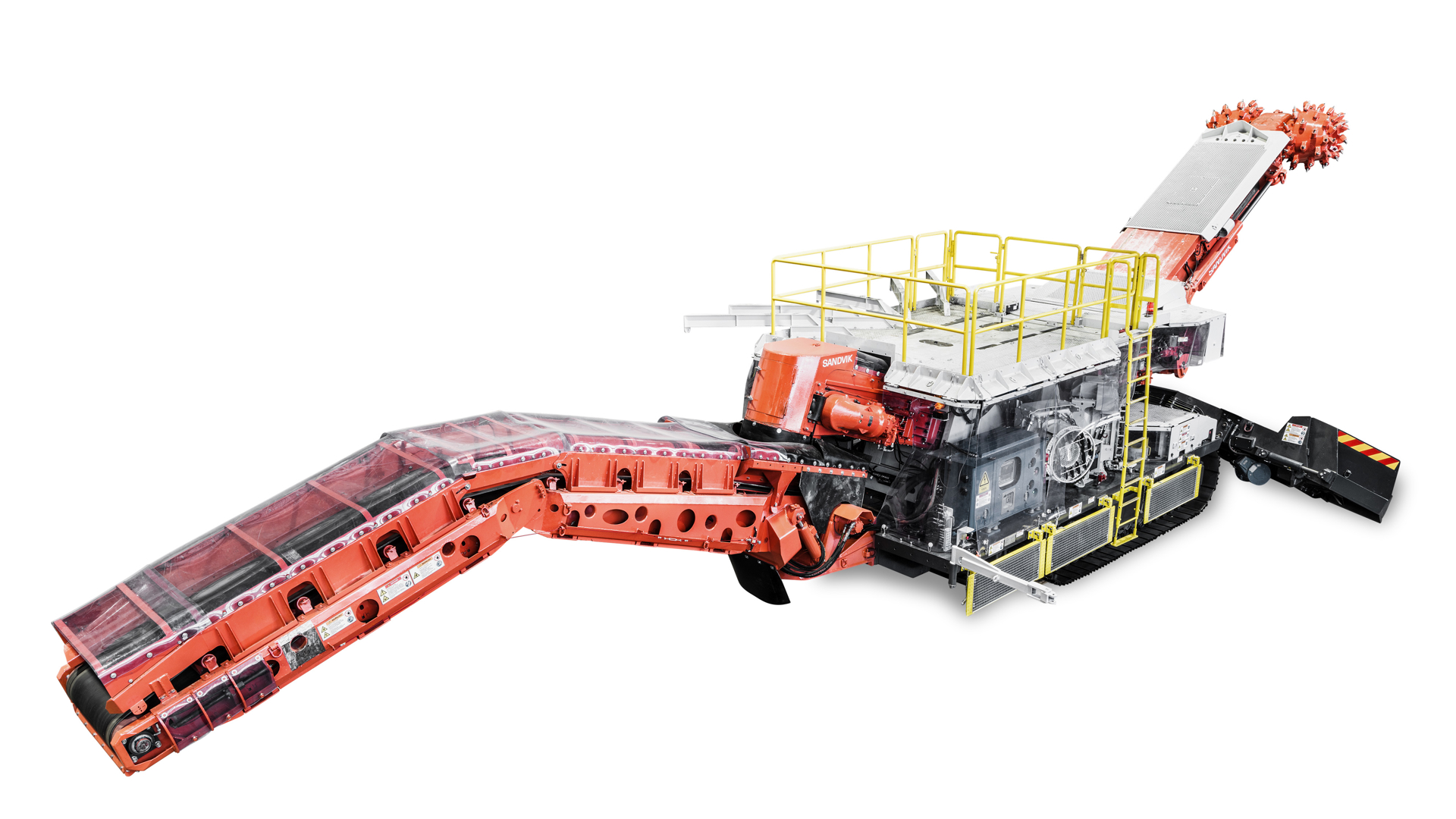 MT520 roadheader white background