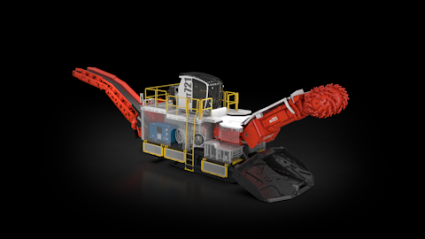 MT721 Roadheader black background