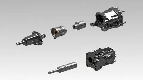 RD520 Rock drill parts white background