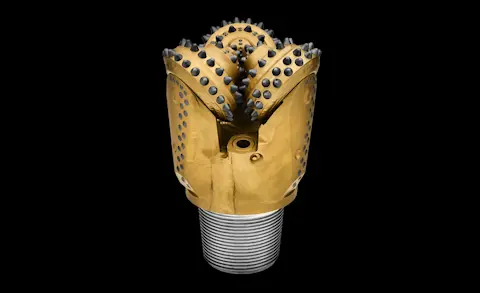 RR240 rotary drill bit side black background