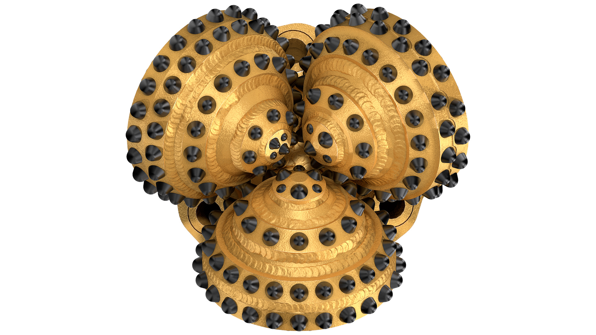 RR340 rotary drill bit face