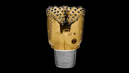 RR440 rotary drill bit side black background