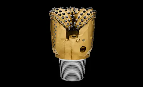 RR440 rotary drill bit side black background