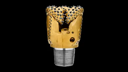 RR450 rotary drill bit side black background