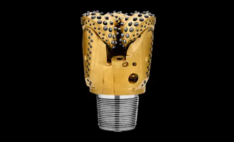 RR450 rotary drill bit side black background