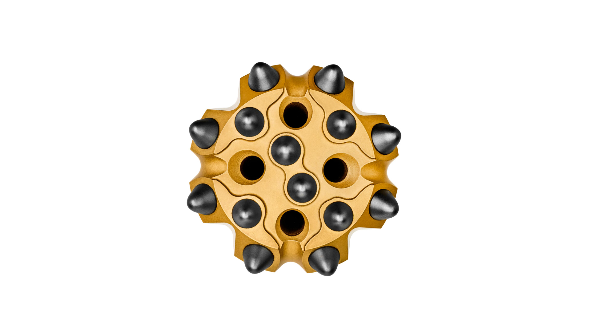 Top hammer autobit face white background