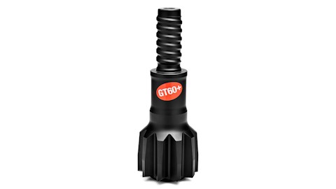 Top hammer guide adapter white background