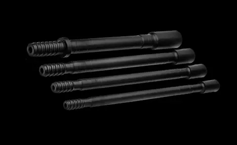 +Range drilling rod black background