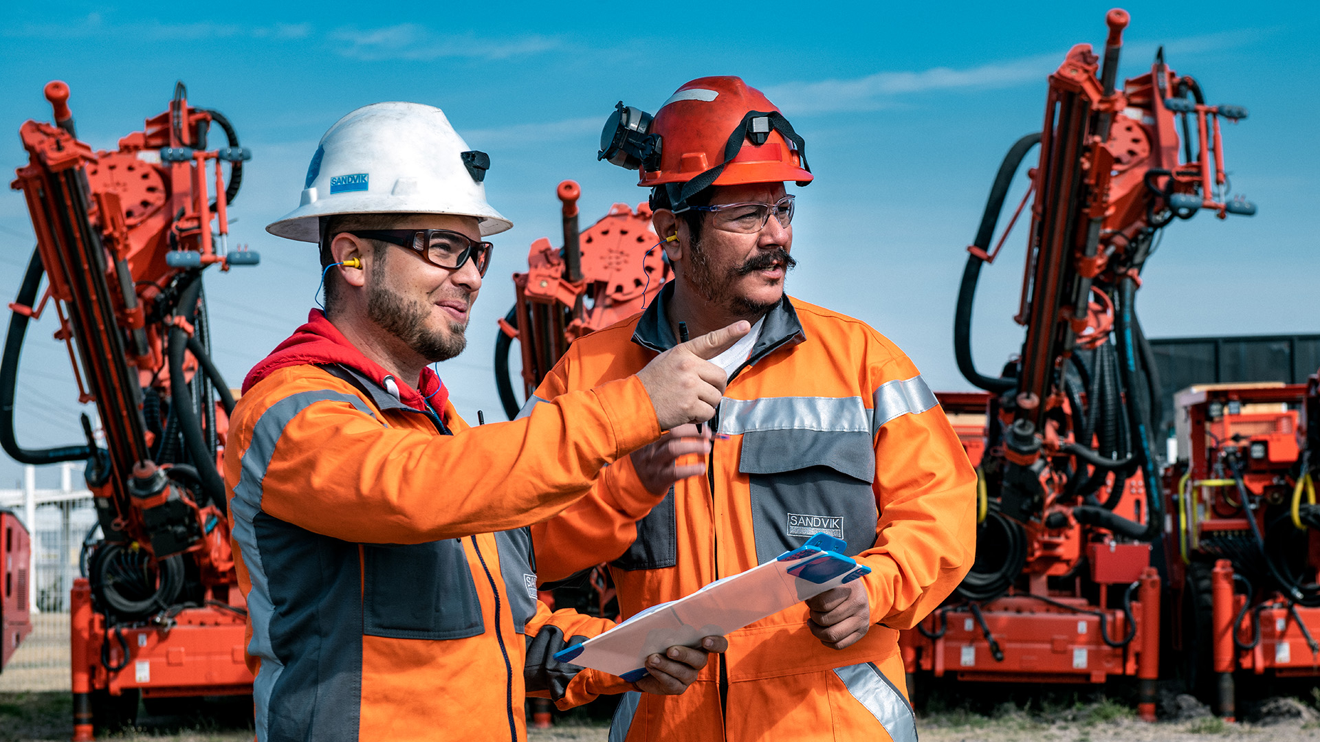 Maintenance people on site