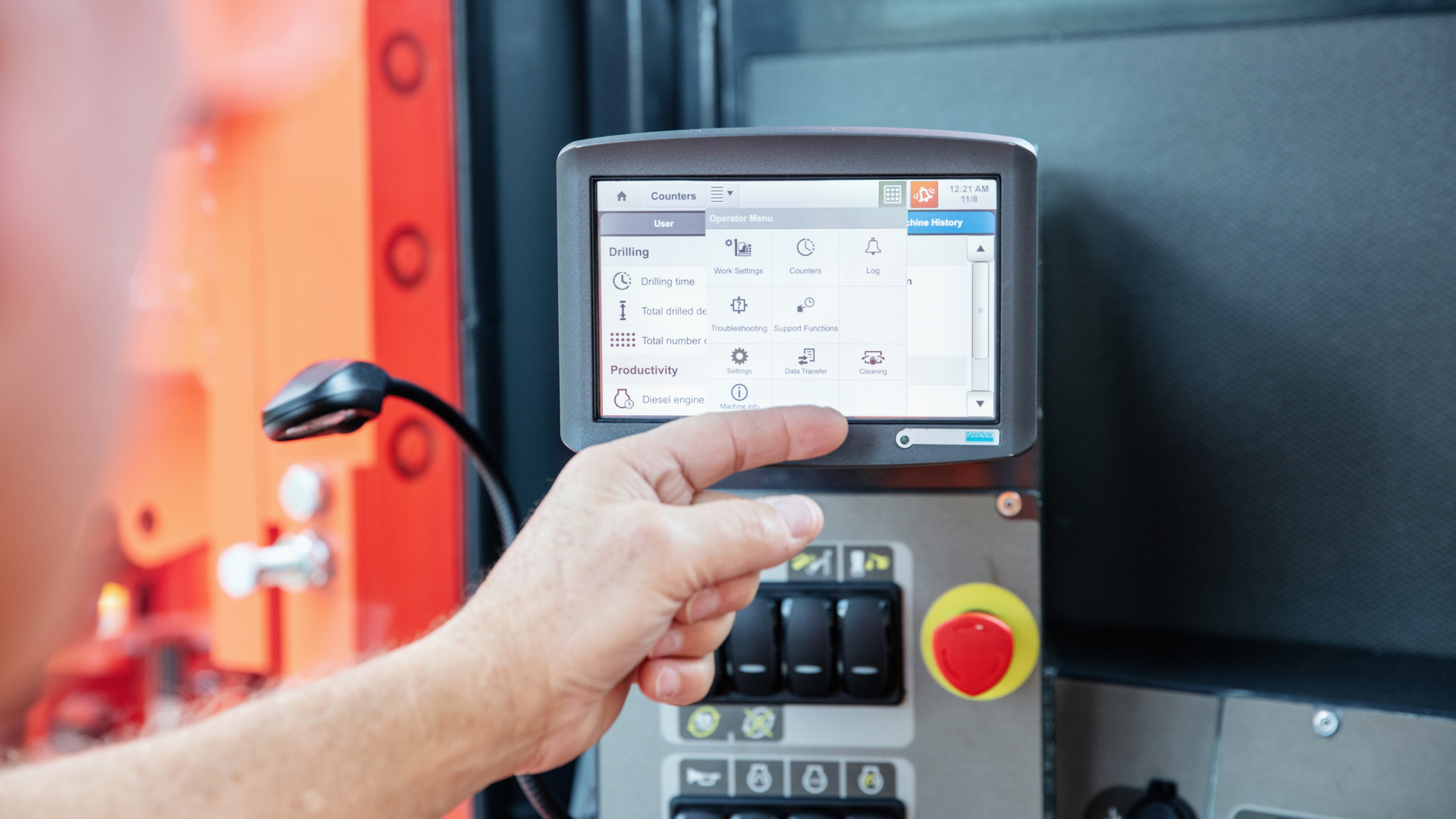 D245X touch screen monitoring system