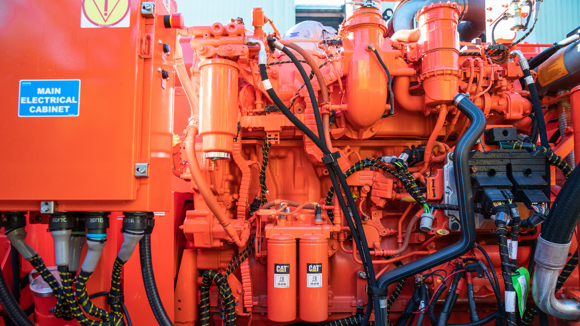 D245X open work deck and in-line engine