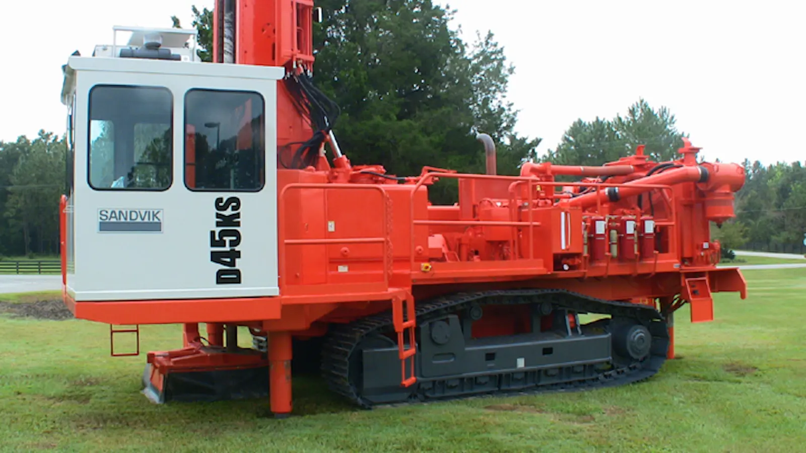 D45k Rigs Equipamento de perfuração rotativa / DTH Sandvik D45KS para minas de ...