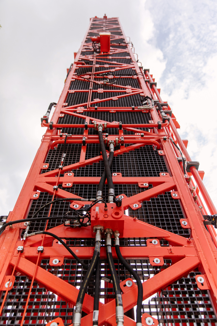 DR410i extended mast