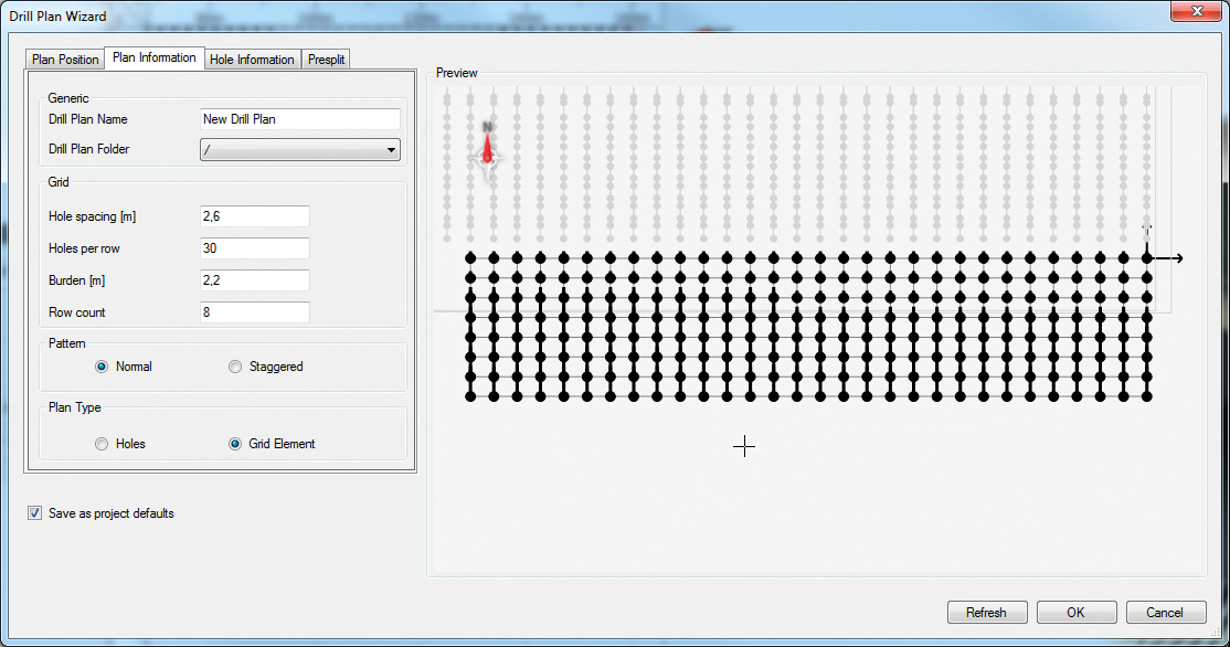 Drill Plan Wizard and Drill plan editor