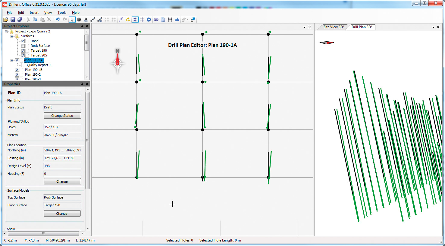 Realtime feedback drilling data