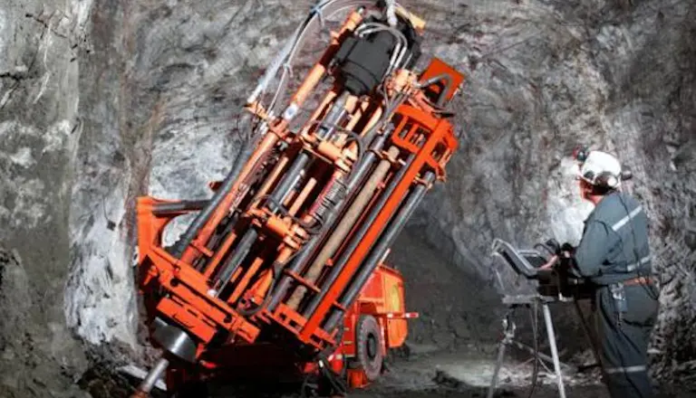 DU411 Articulated in-the-hole production drill rigs