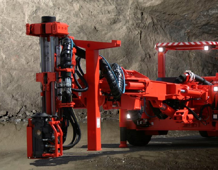  DS211L-V Rock support drill rig robust telescopic boom