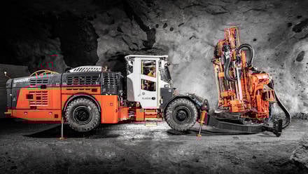 DL422iE Longhole drill rig