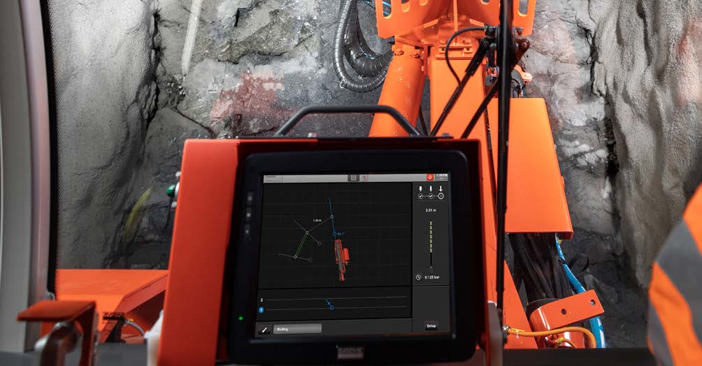 DS312 Rock support drill rig instrumentation package option