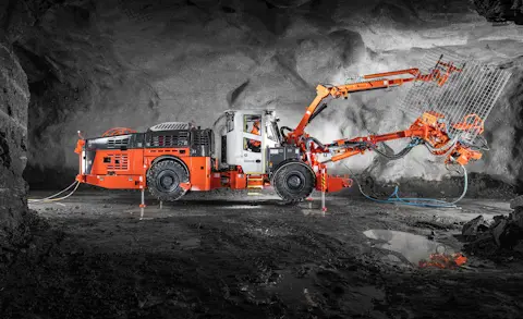 DS412iE Rock support drill rig