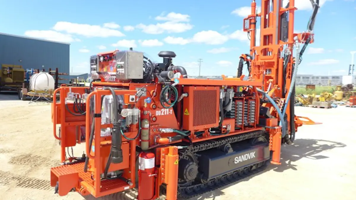 Sandvik DU211-T ITH (In The Hole) Drill Rig For Underground Drilling