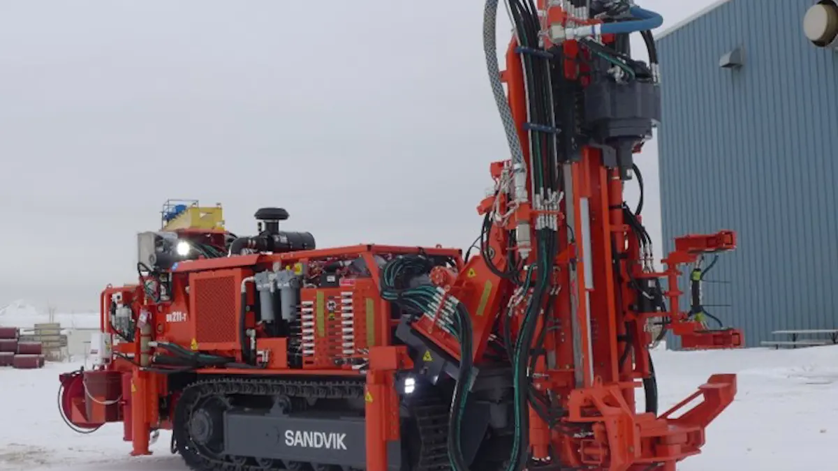 Sandvik DU211-T ITH (In The Hole) Drill Rig For Underground Drilling